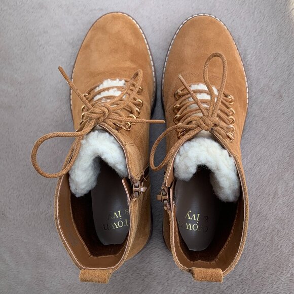 Crown & Ivy Naomi Genuine Suede Boots Sz 7.5 NWT - Picture 8 of 16